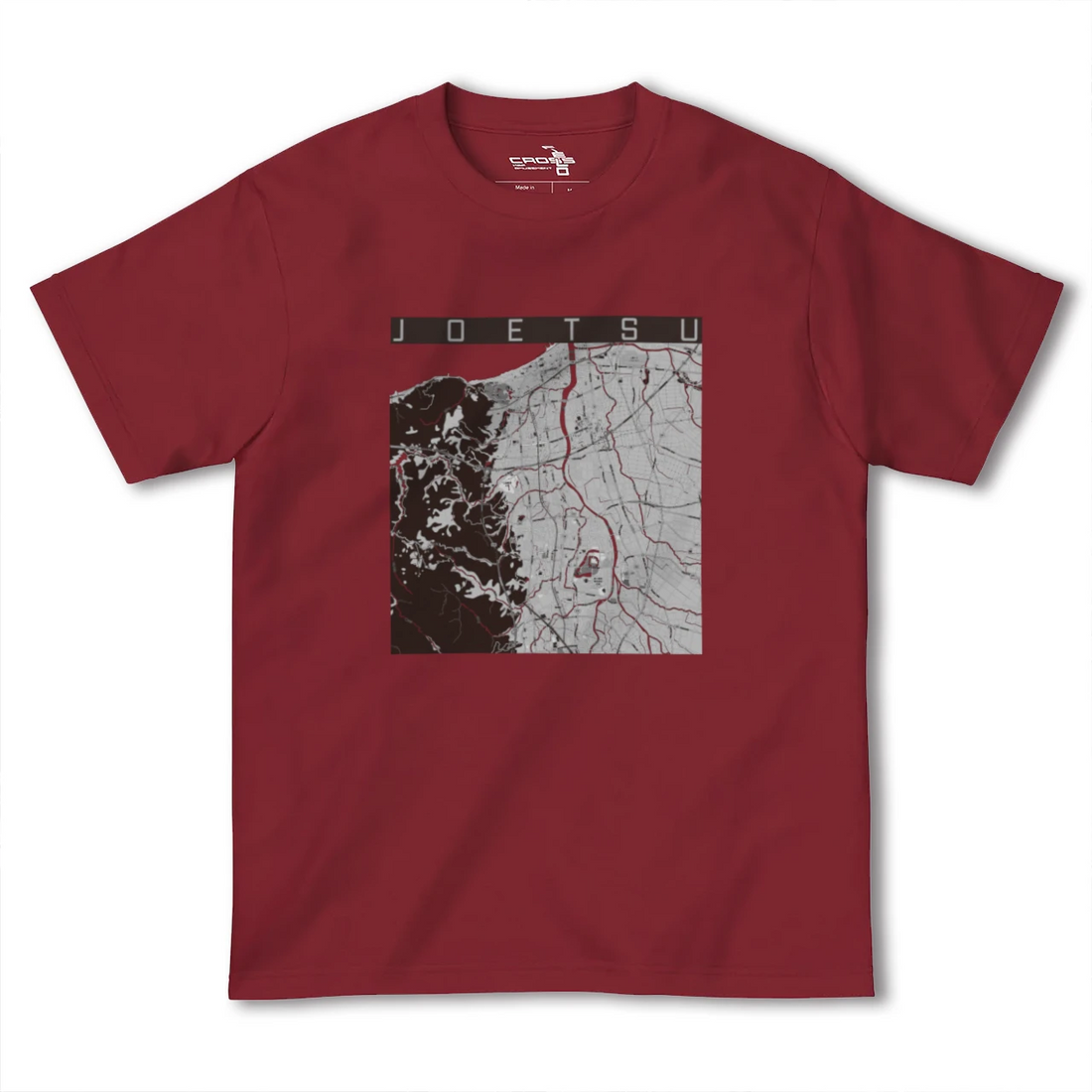 【上越(新潟県)】地図柄ヘビーウェイトTシャツ