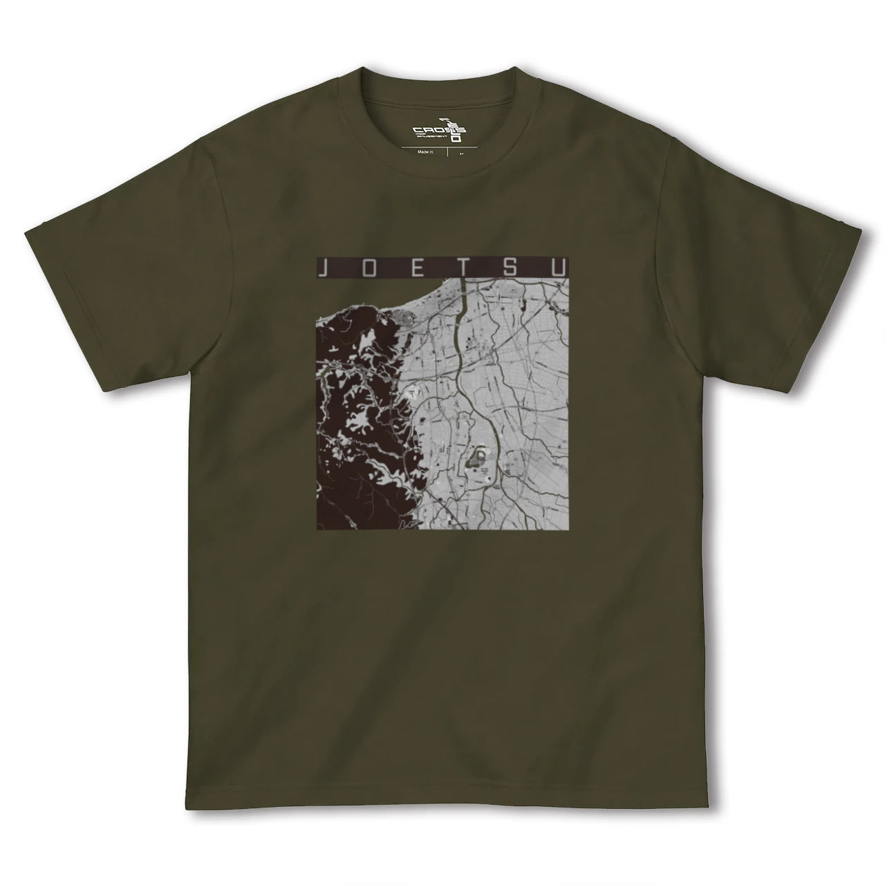 【上越(新潟県)】地図柄ヘビーウェイトTシャツ