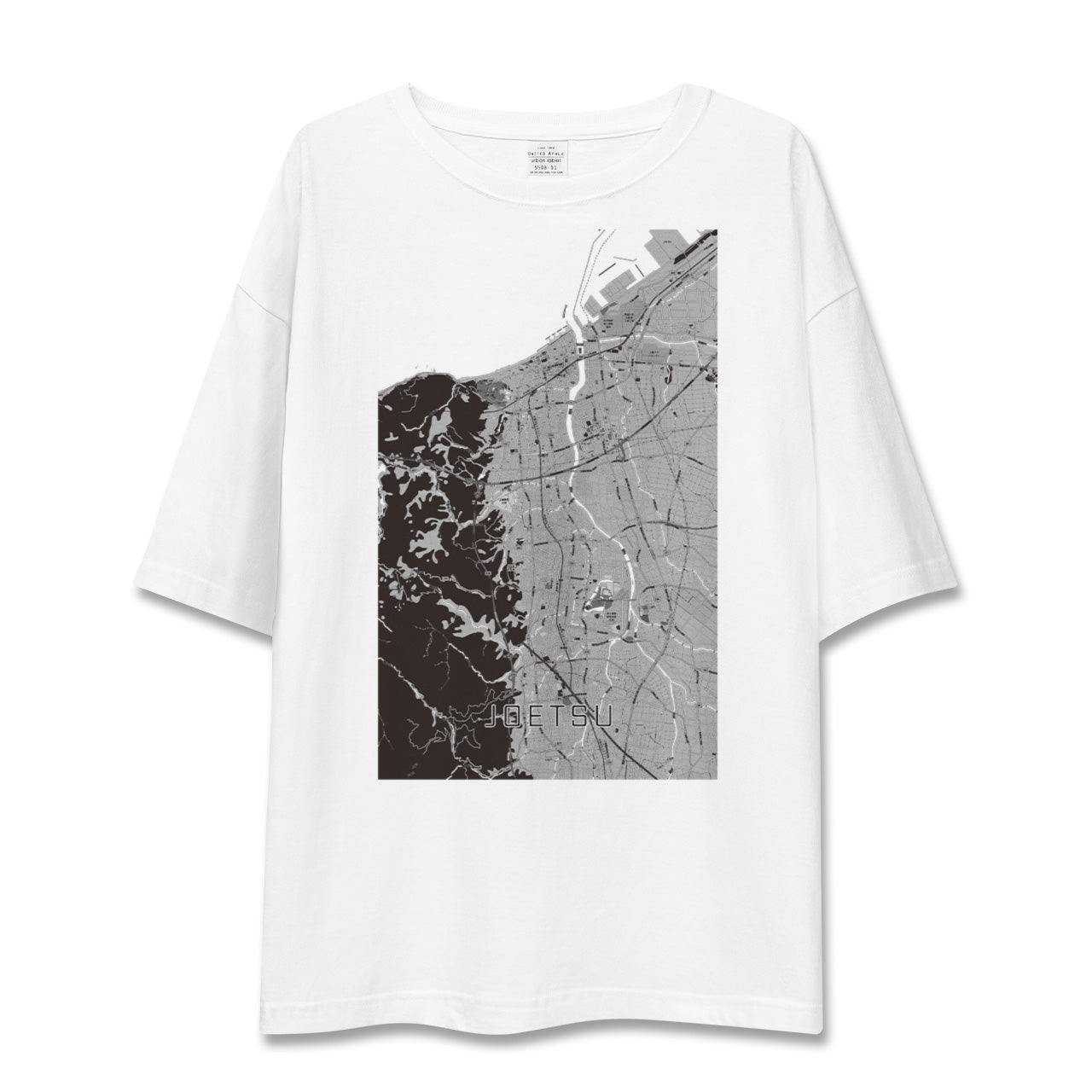 【上越(新潟県)】地図柄ビッグシルエットTシャツ