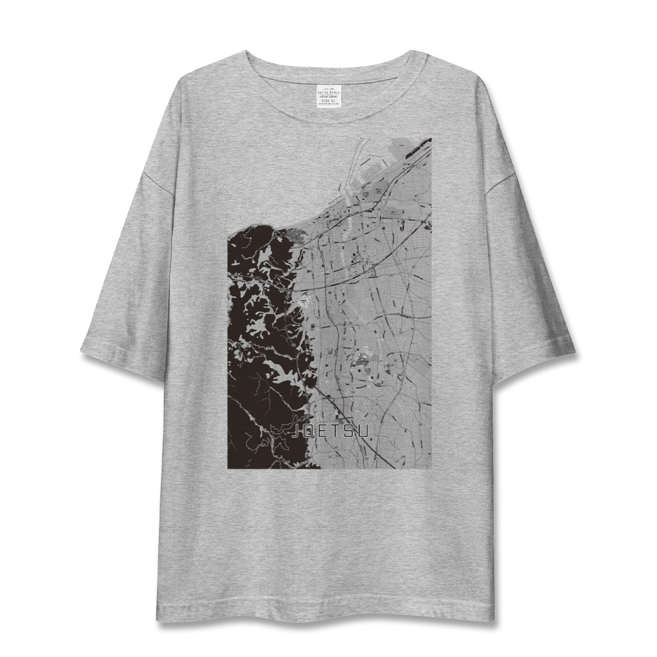 【上越(新潟県)】地図柄ビッグシルエットTシャツ