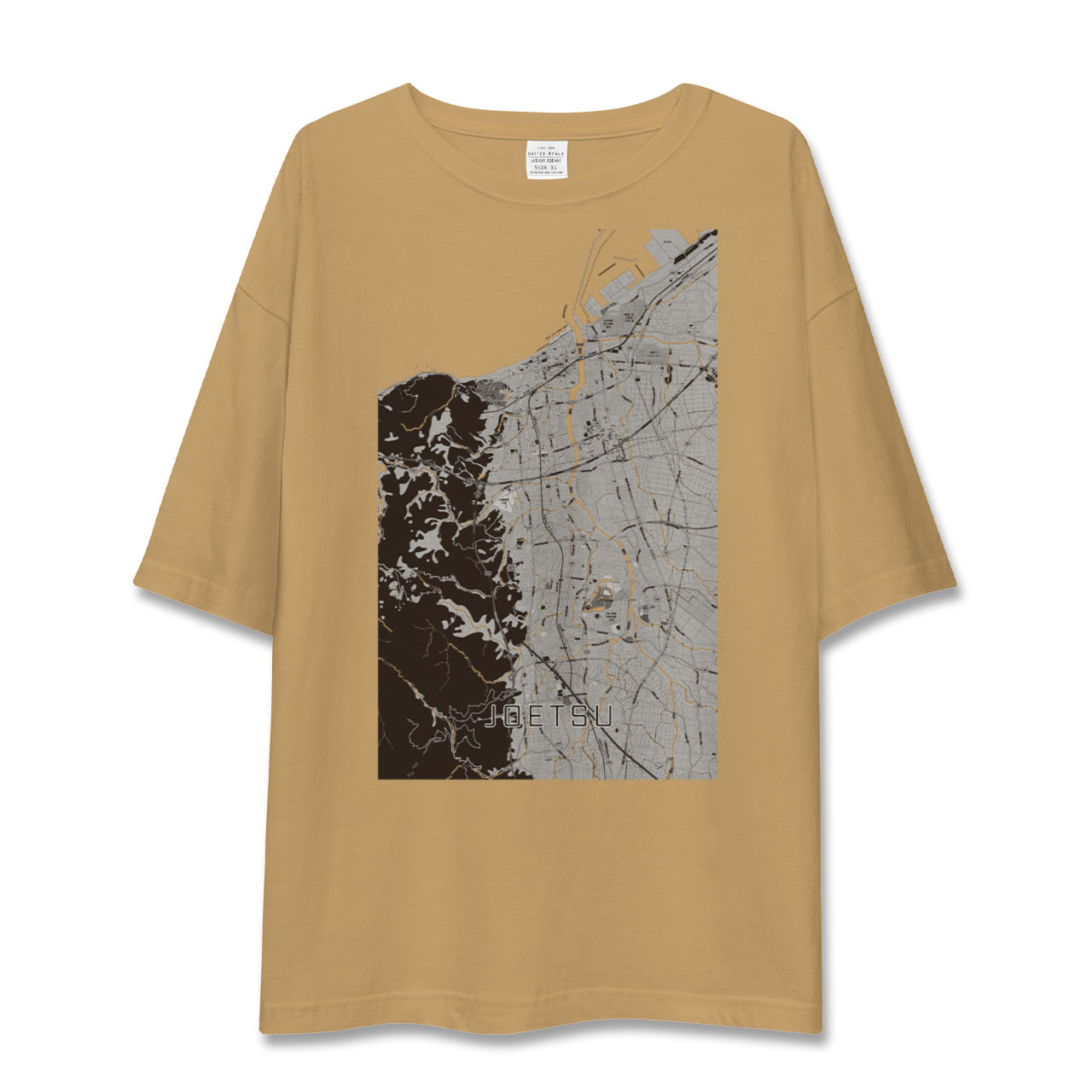 【上越(新潟県)】地図柄ビッグシルエットTシャツ