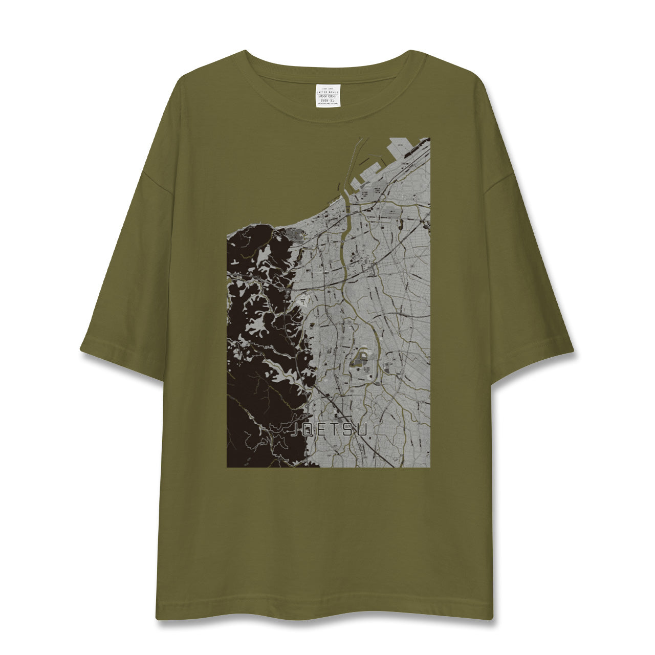 【上越(新潟県)】地図柄ビッグシルエットTシャツ