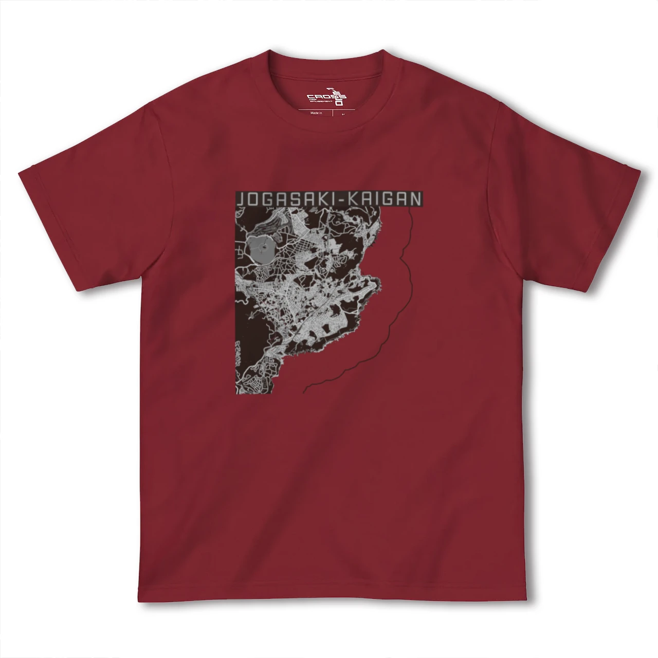【城ヶ崎海岸(静岡県)】地図柄ヘビーウェイトTシャツ