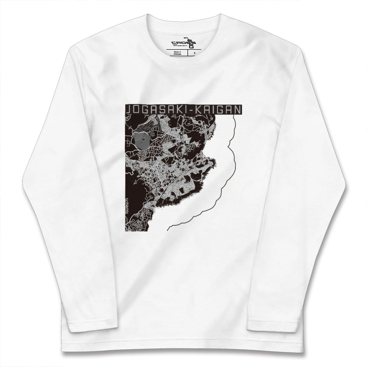 【城ヶ崎海岸(静岡県)】地図柄ロングスリーブTシャツ