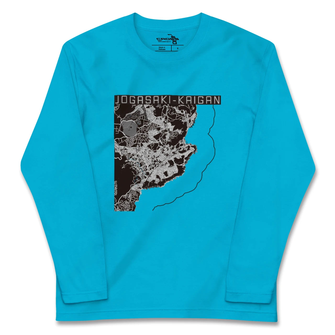【城ヶ崎海岸(静岡県)】地図柄ロングスリーブTシャツ