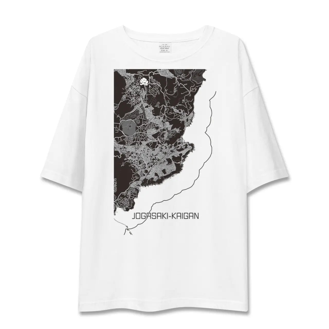 【城ヶ崎海岸(静岡県)】地図柄ビッグシルエットTシャツ