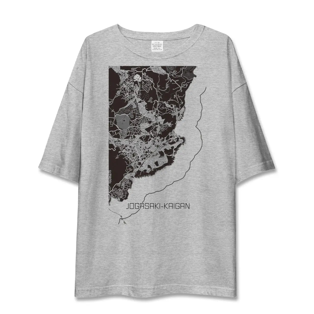 【城ヶ崎海岸(静岡県)】地図柄ビッグシルエットTシャツ