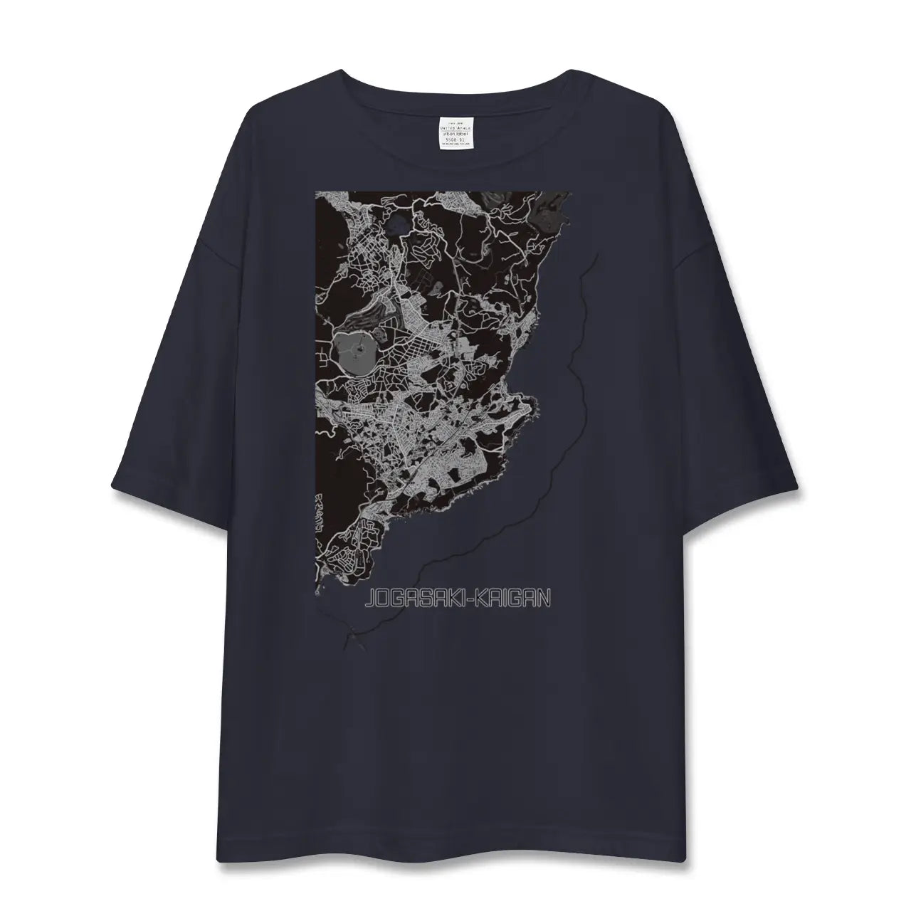 【城ヶ崎海岸(静岡県)】地図柄ビッグシルエットTシャツ
