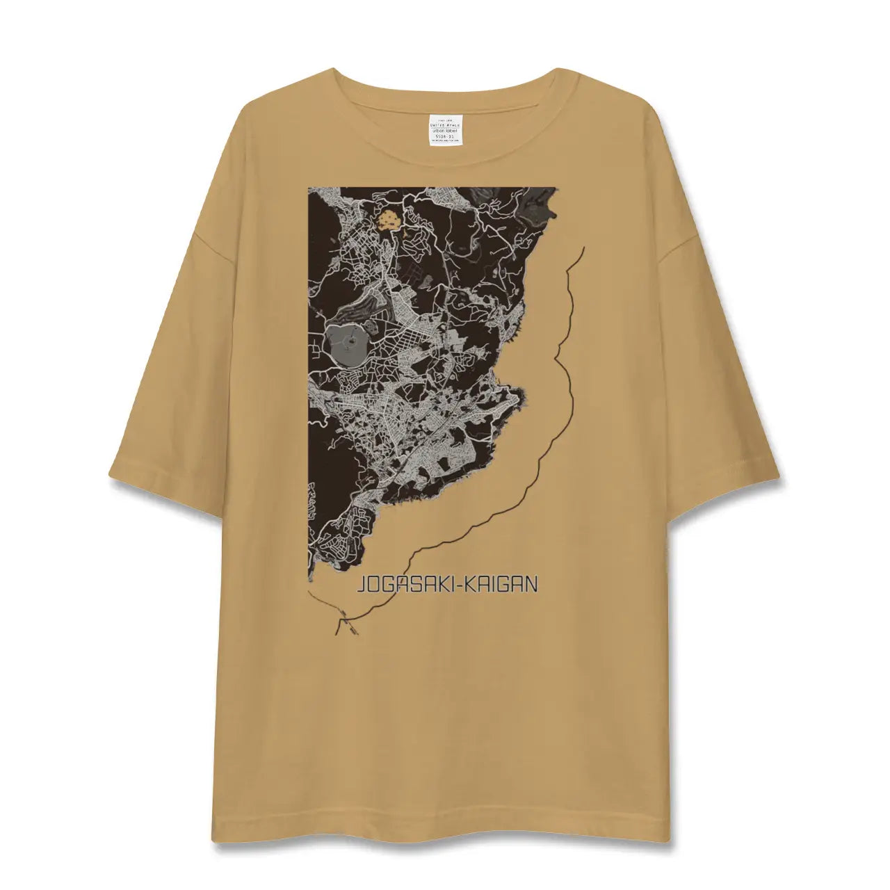 【城ヶ崎海岸(静岡県)】地図柄ビッグシルエットTシャツ