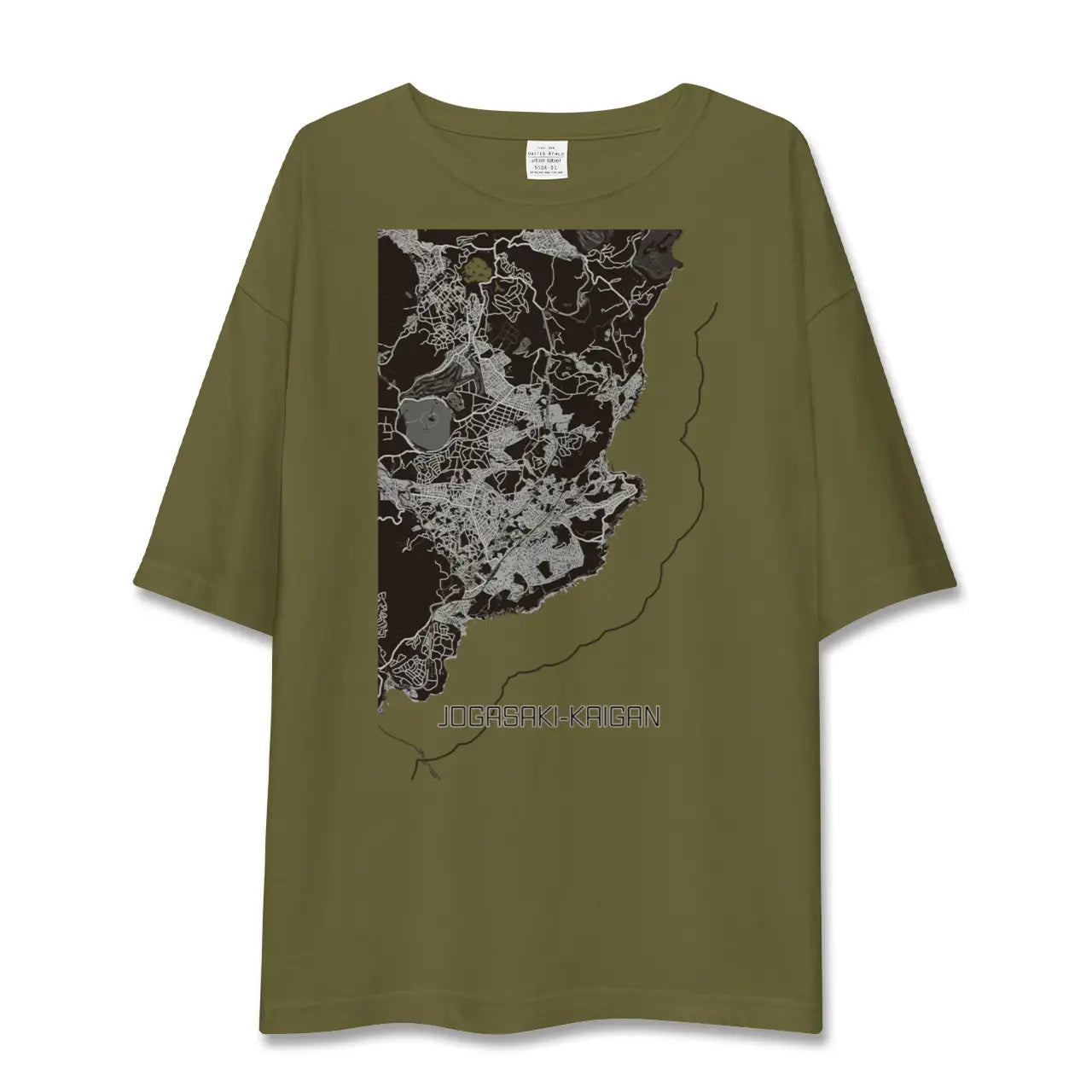 【城ヶ崎海岸(静岡県)】地図柄ビッグシルエットTシャツ