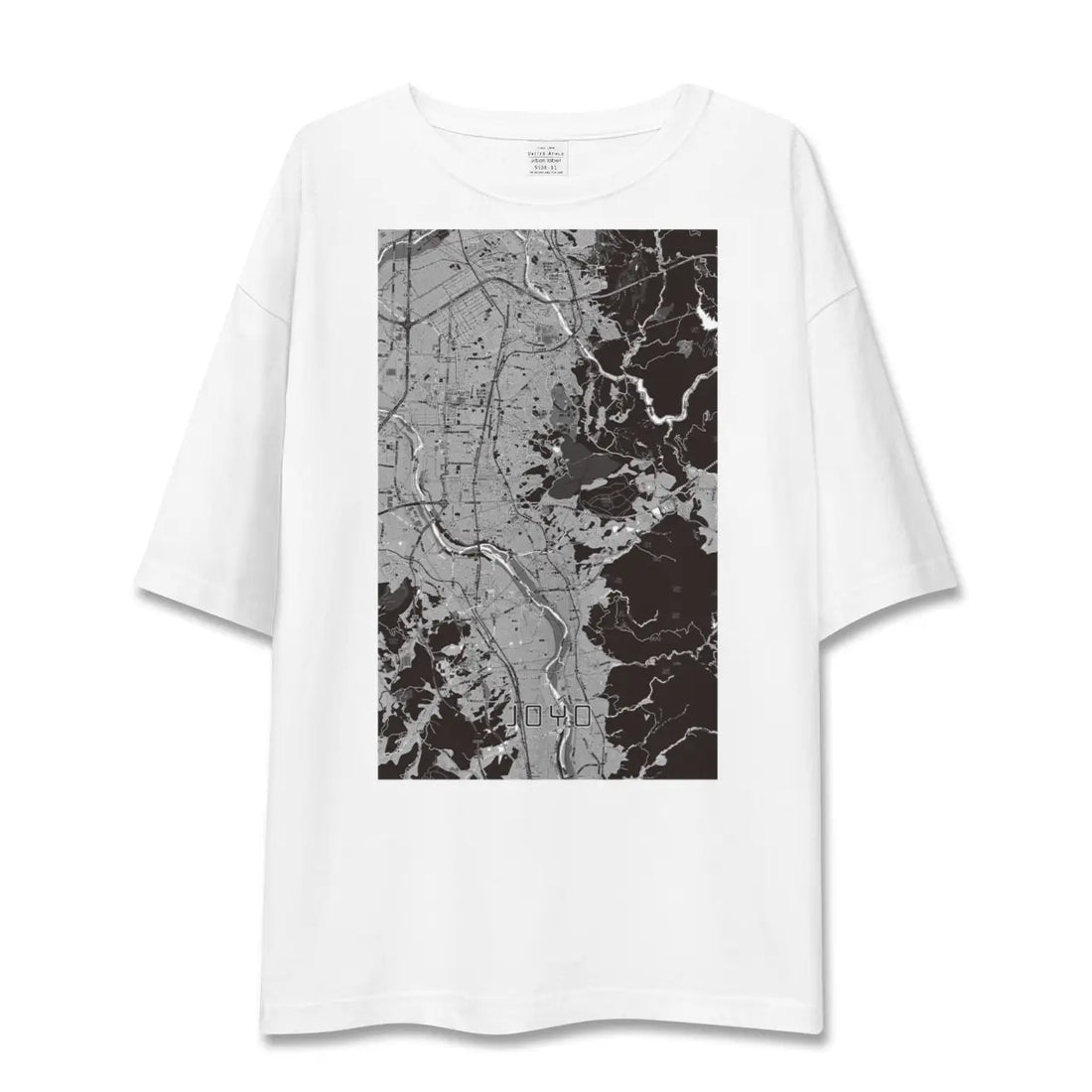 【城陽(京都府)】地図柄ビッグシルエットTシャツ