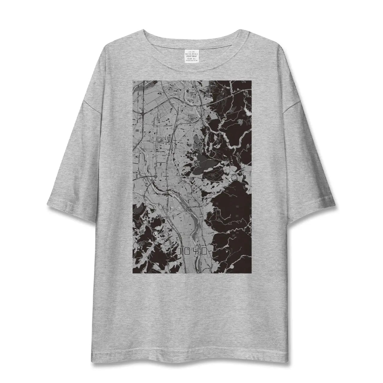 【城陽(京都府)】地図柄ビッグシルエットTシャツ