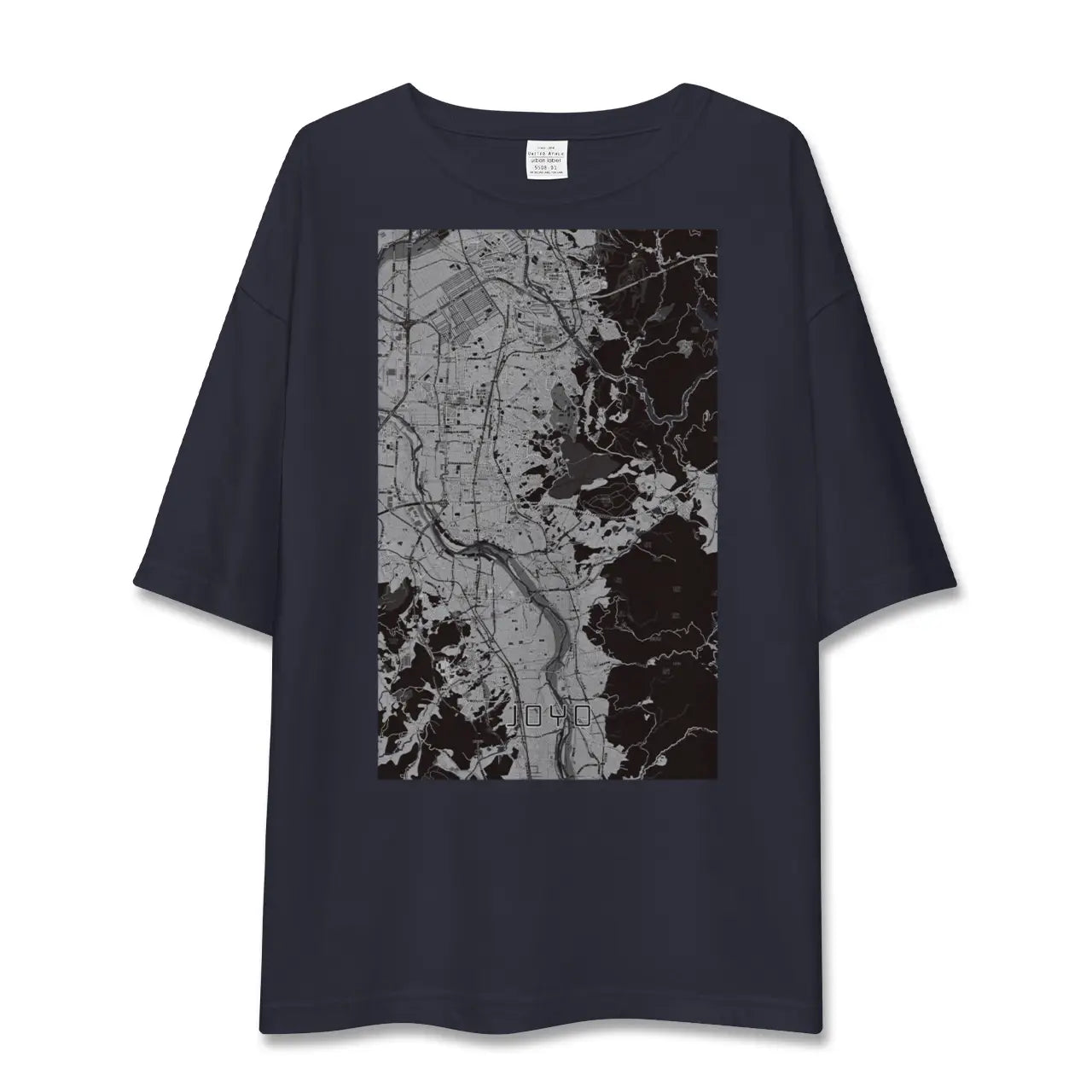 【城陽(京都府)】地図柄ビッグシルエットTシャツ