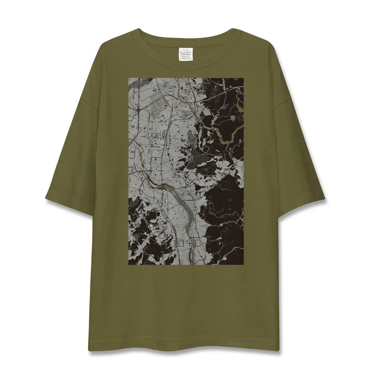 【城陽(京都府)】地図柄ビッグシルエットTシャツ