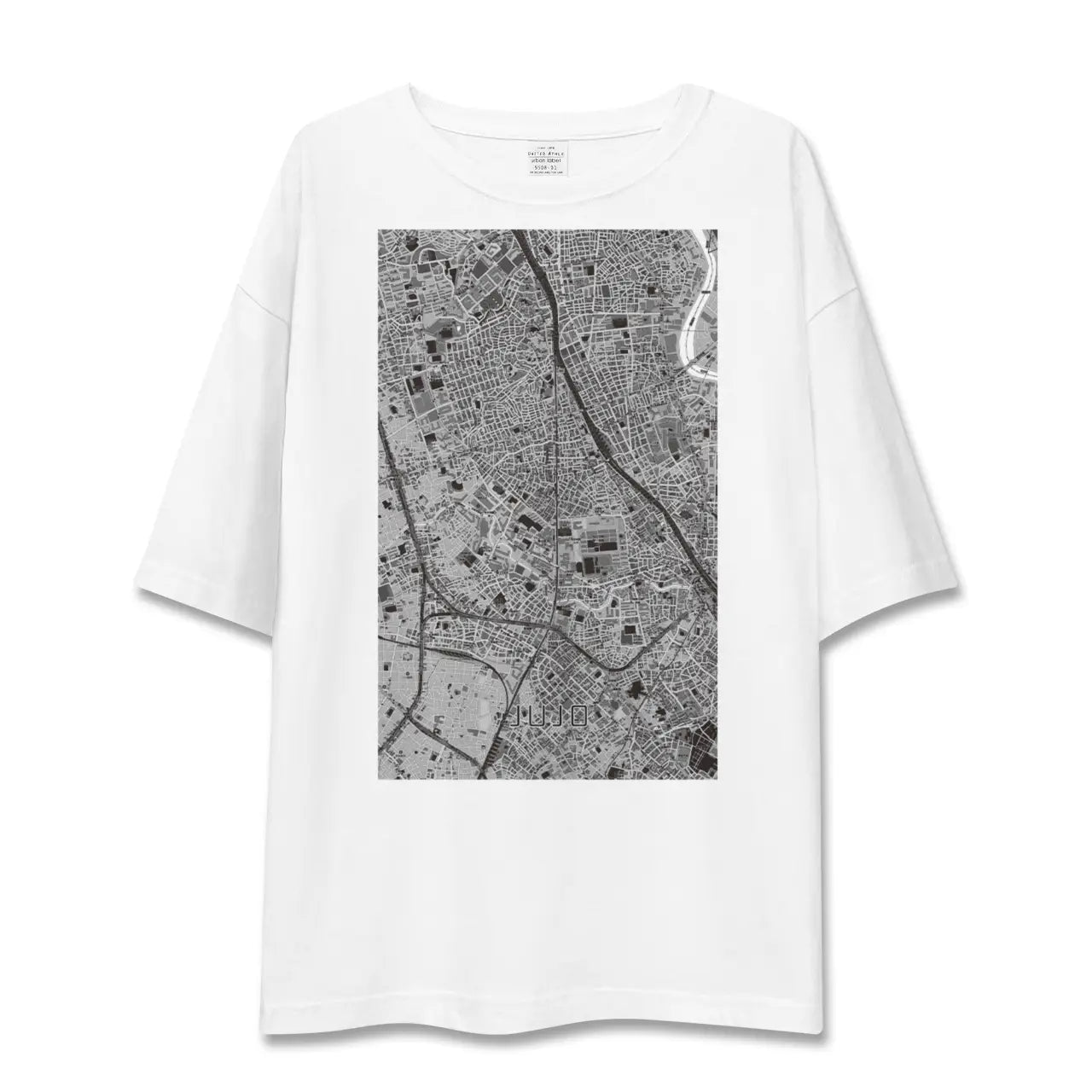 【十条(東京都)】地図柄ビッグシルエットTシャツ
