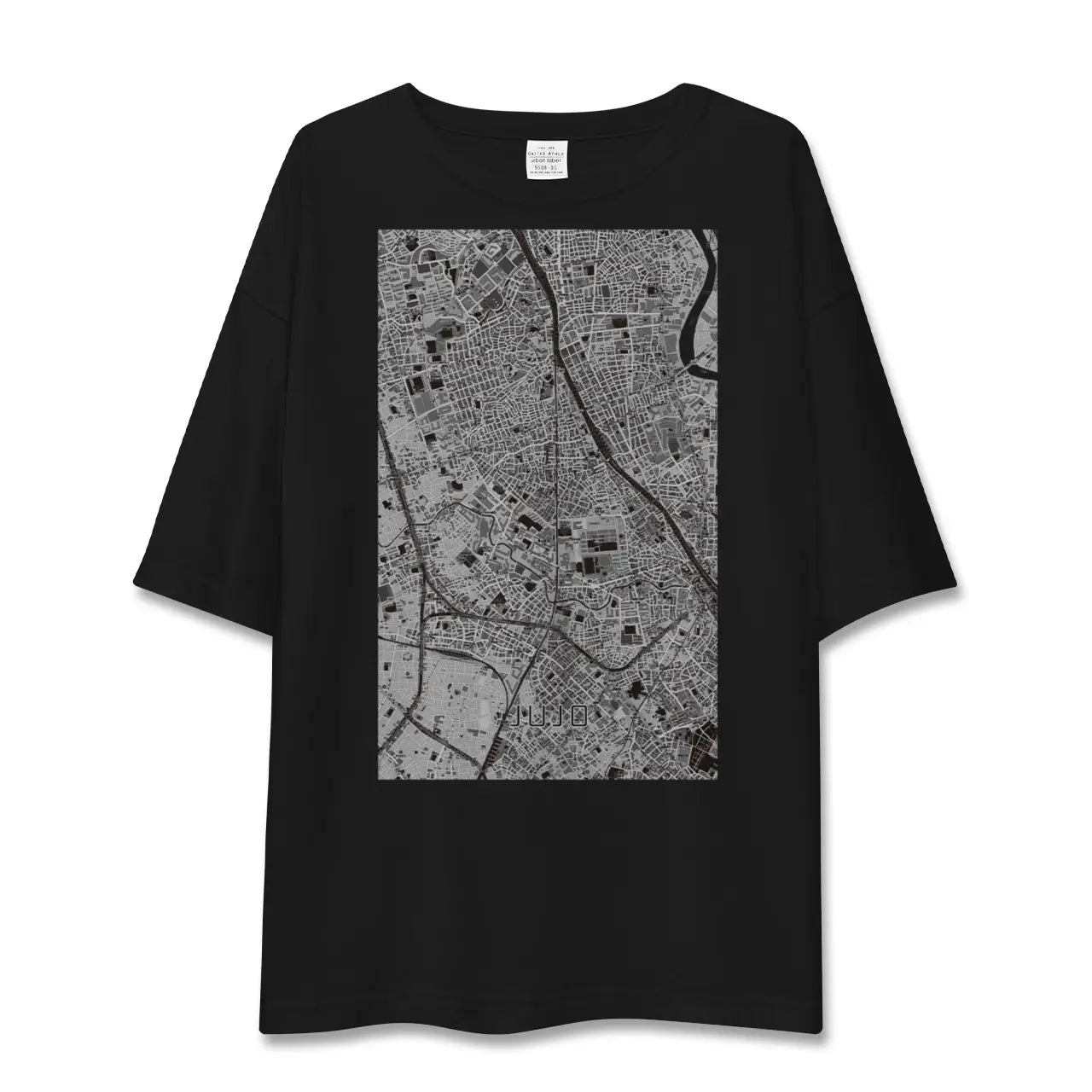【十条(東京都)】地図柄ビッグシルエットTシャツ