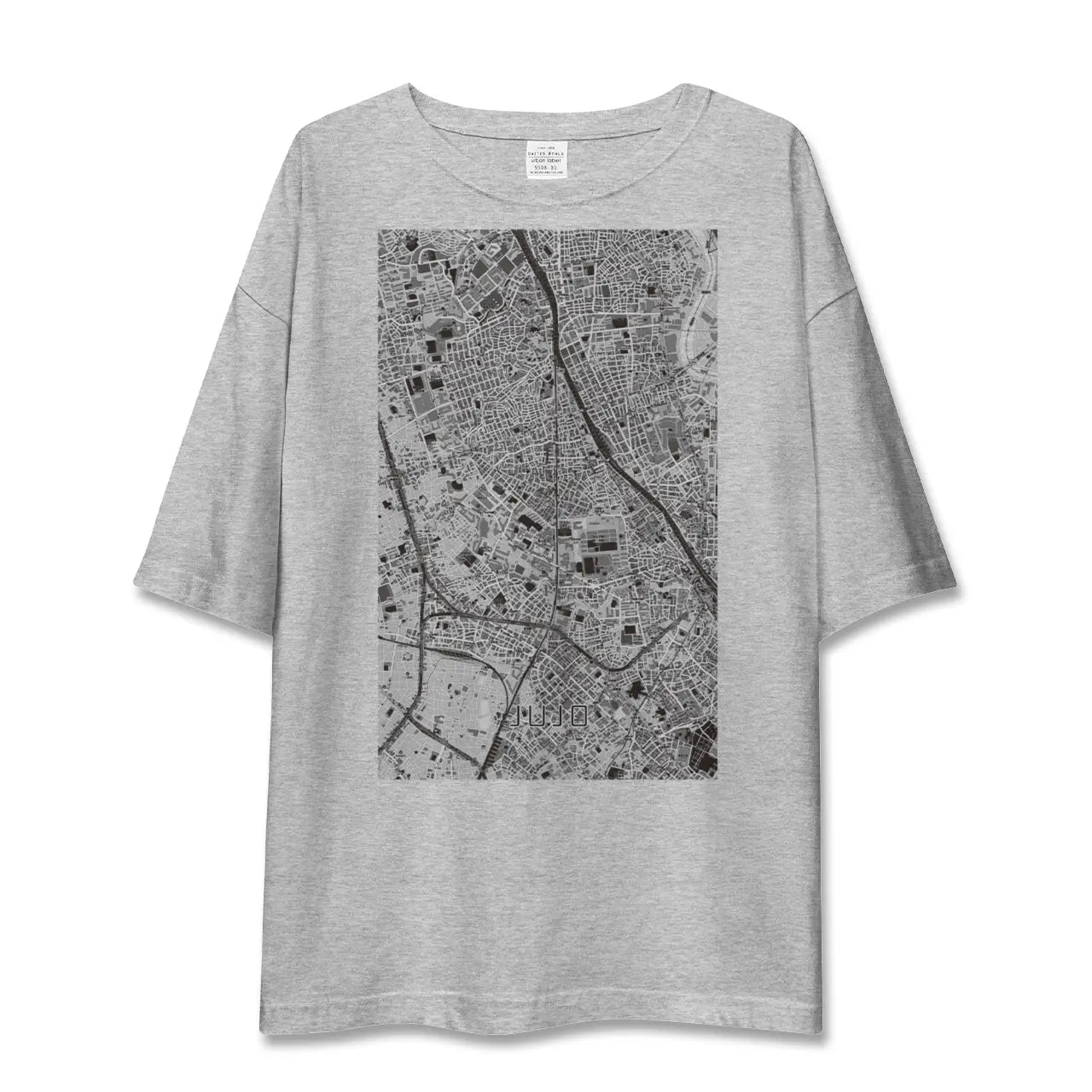 【十条(東京都)】地図柄ビッグシルエットTシャツ