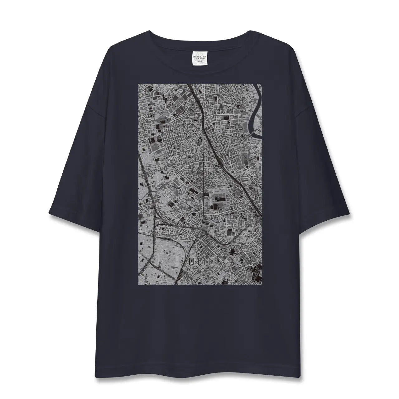 【十条(東京都)】地図柄ビッグシルエットTシャツ