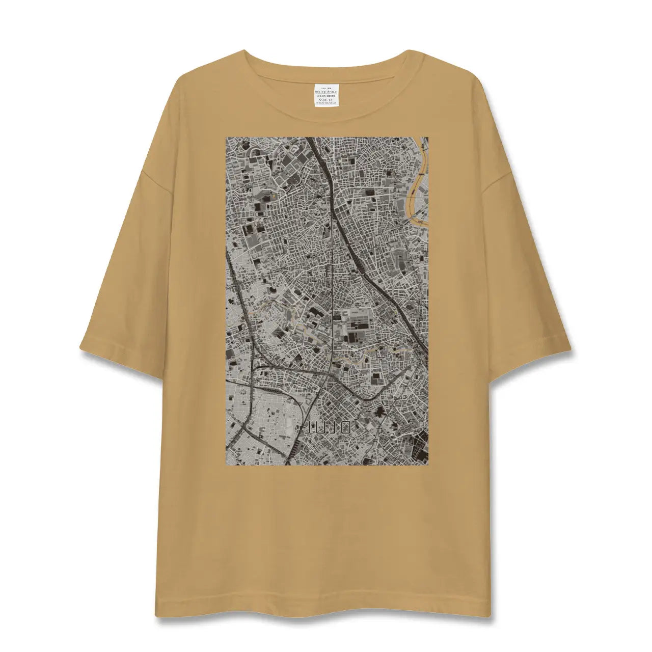 【十条(東京都)】地図柄ビッグシルエットTシャツ