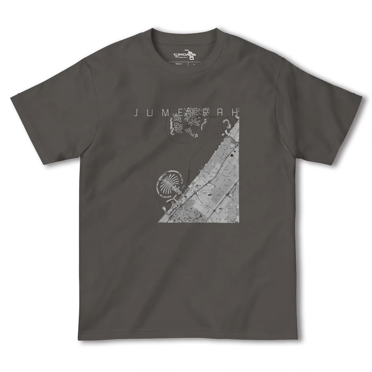 【ジュメイラ(アラブ首長国連邦)】地図柄ヘビーウェイトTシャツ