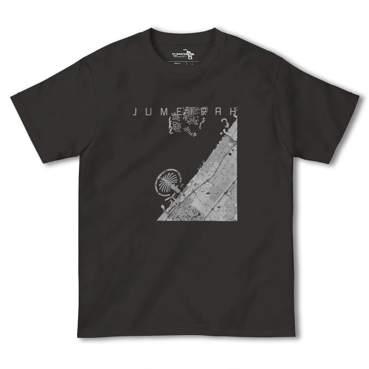 【ジュメイラ(アラブ首長国連邦)】地図柄ヘビーウェイトTシャツ