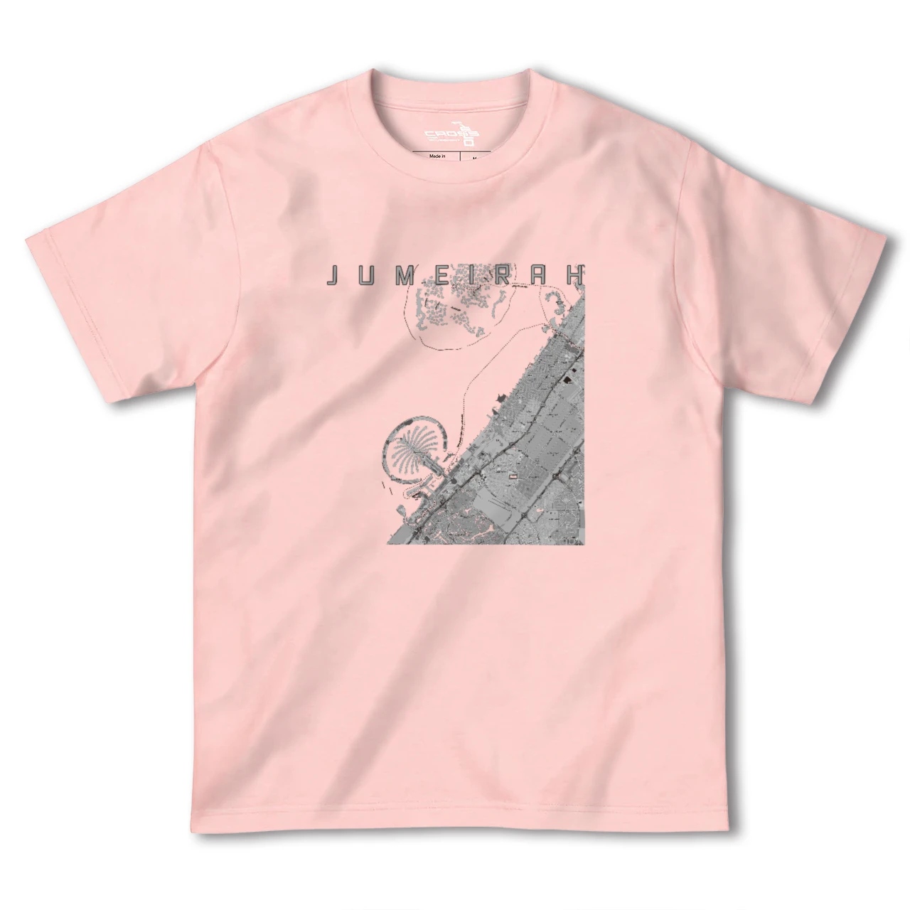 【ジュメイラ(アラブ首長国連邦)】地図柄ヘビーウェイトTシャツ