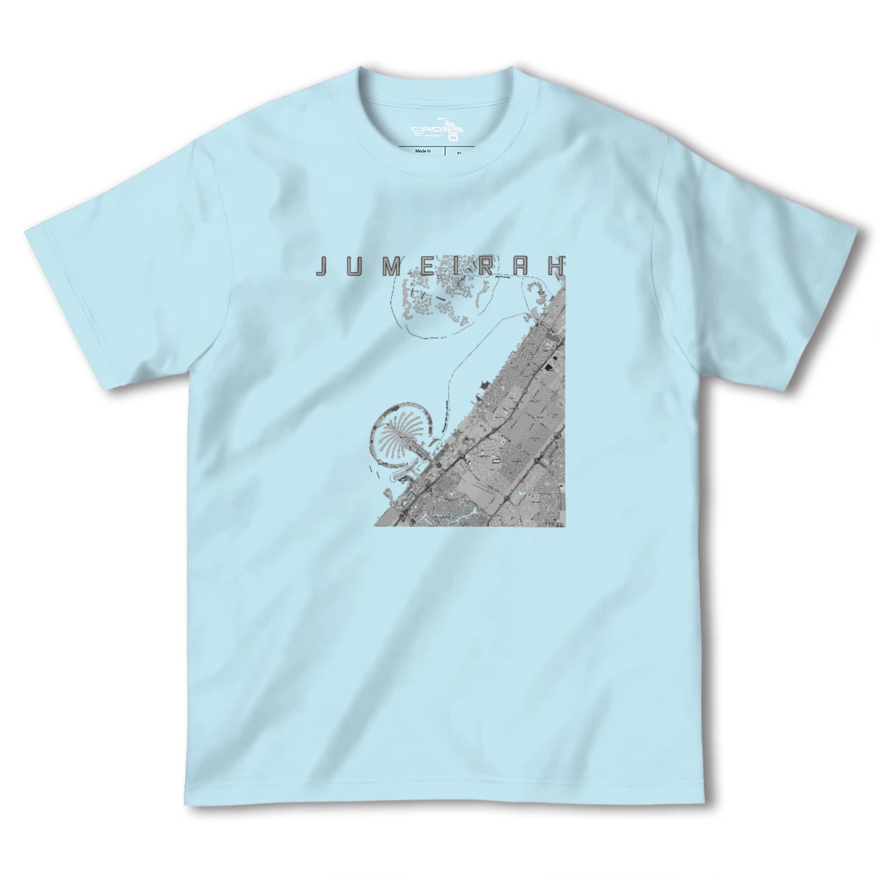 【ジュメイラ(アラブ首長国連邦)】地図柄ヘビーウェイトTシャツ