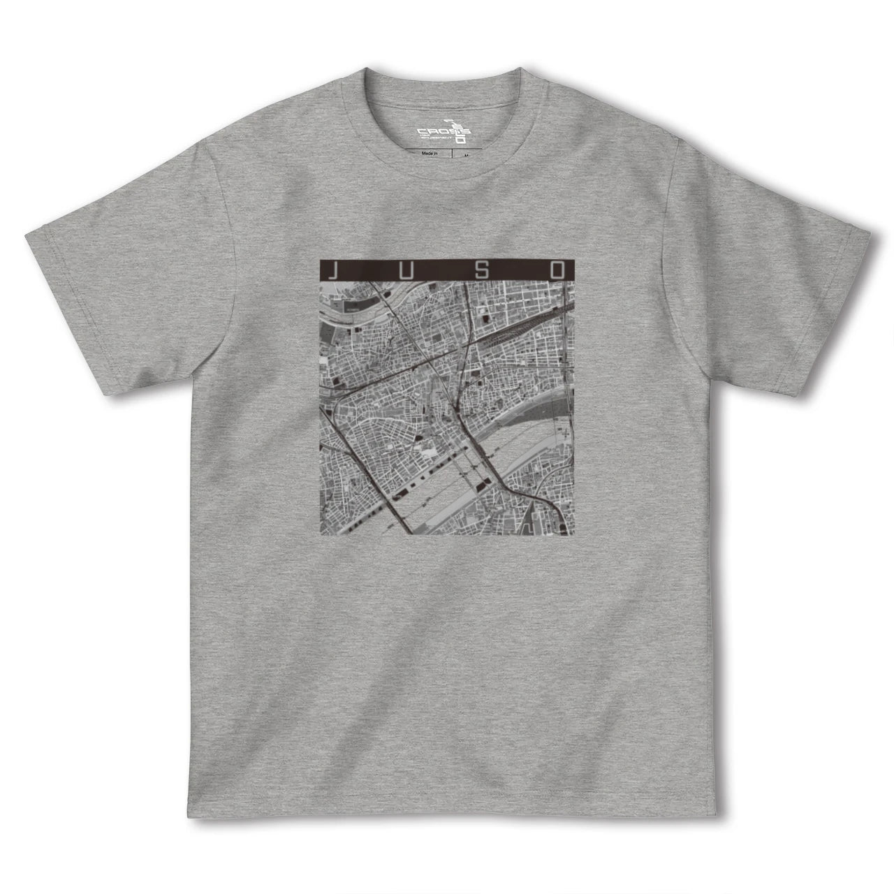 【十三(大阪府)】地図柄ヘビーウェイトTシャツ