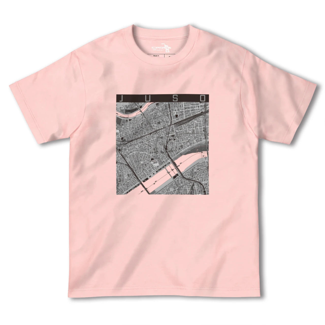 【十三(大阪府)】地図柄ヘビーウェイトTシャツ