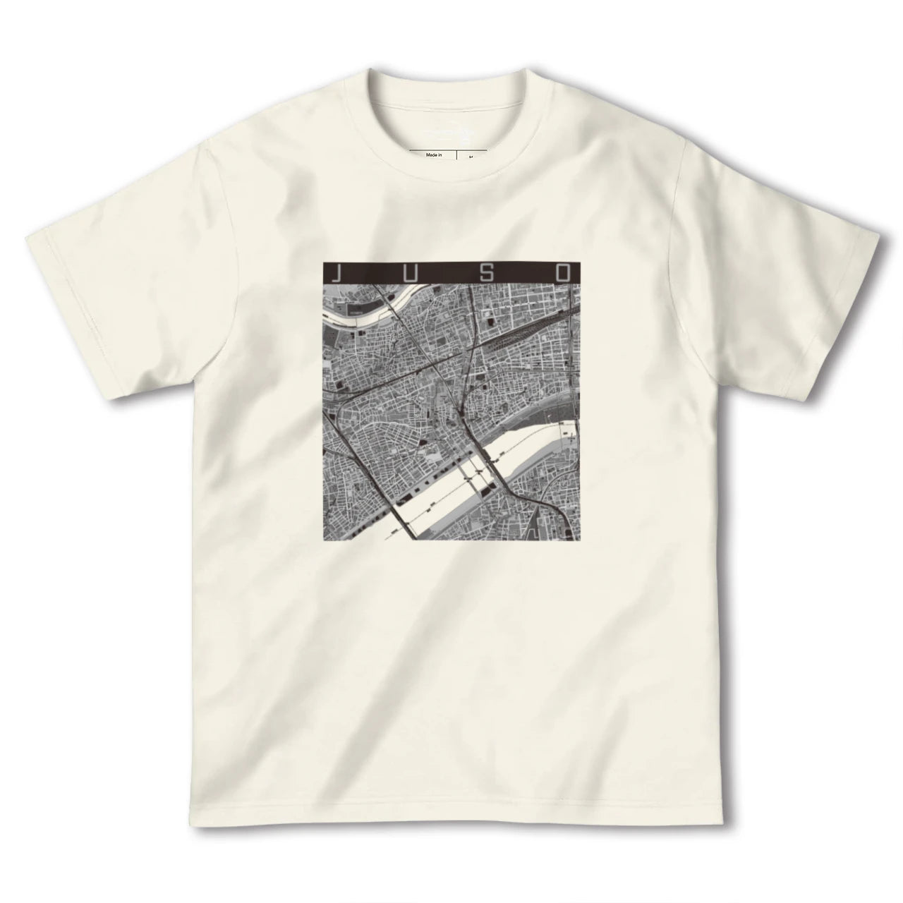 【十三(大阪府)】地図柄ヘビーウェイトTシャツ