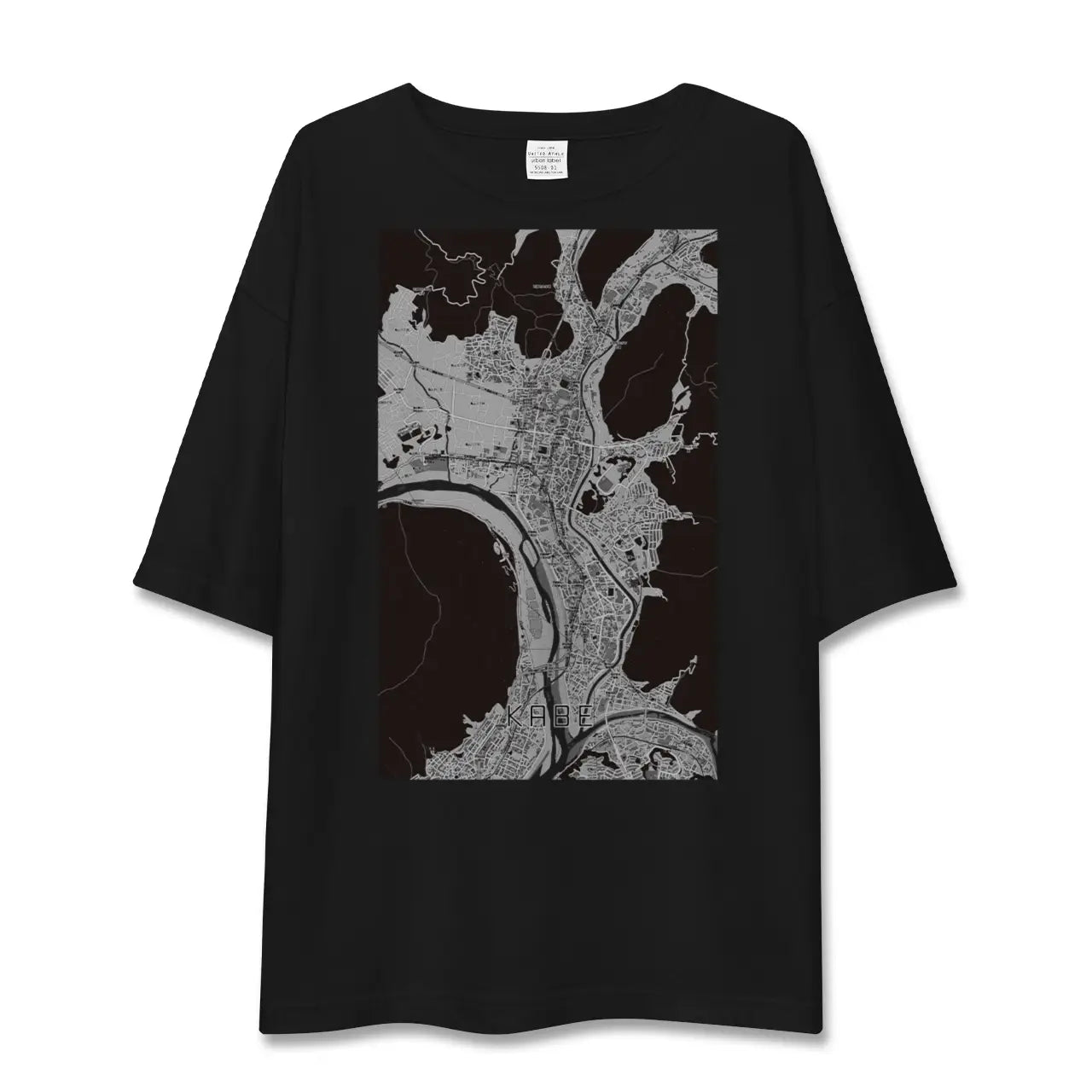 【可部(広島県)】地図柄ビッグシルエットTシャツ