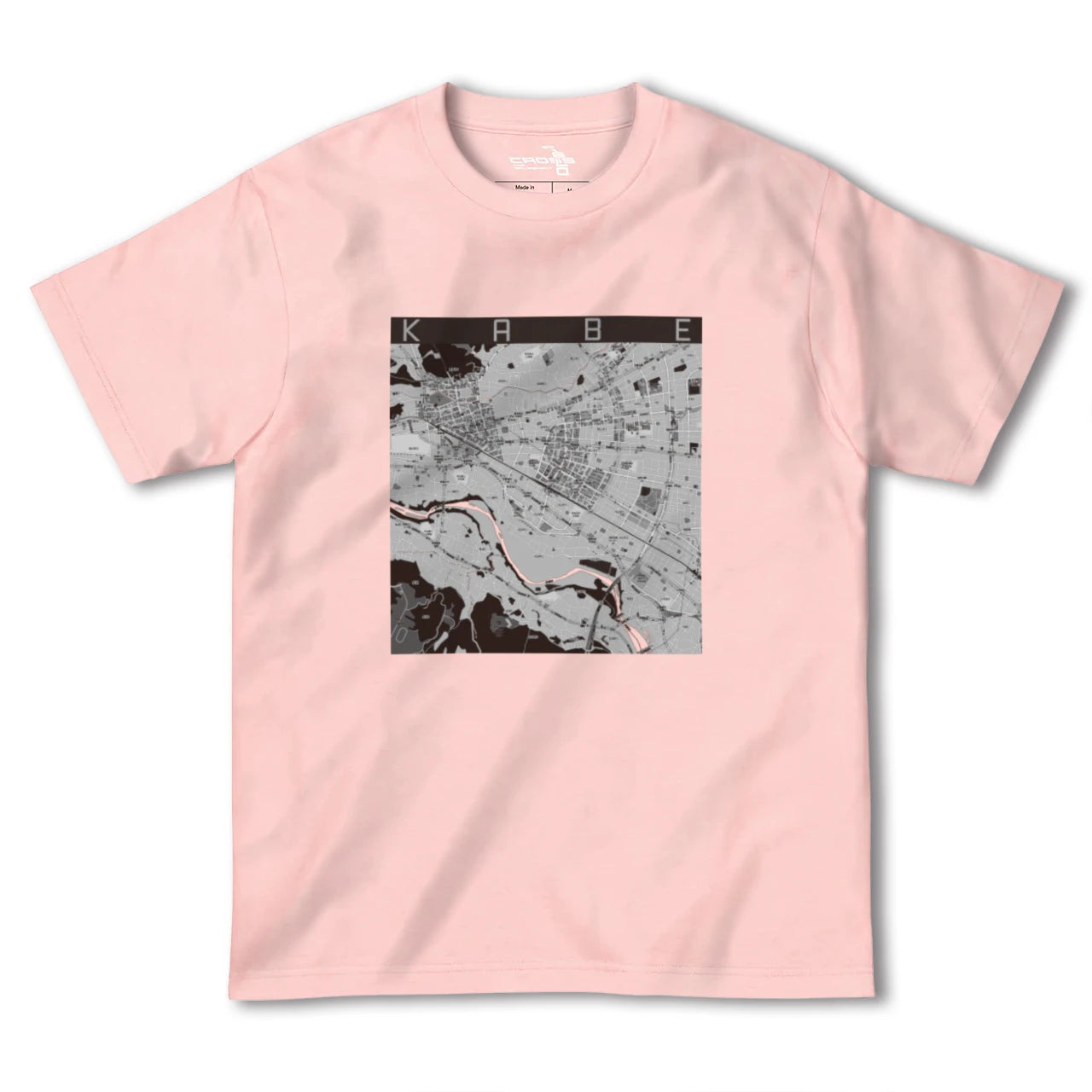 【河辺(東京都)】地図柄ヘビーウェイトTシャツ