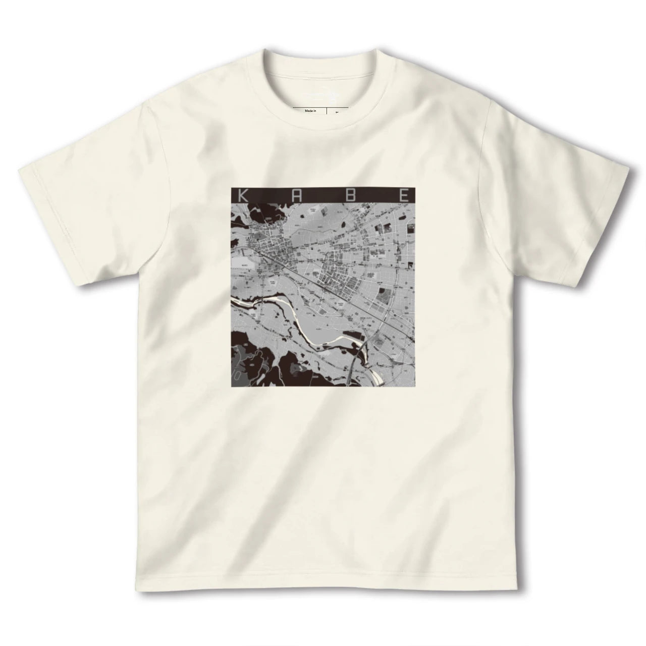 【河辺(東京都)】地図柄ヘビーウェイトTシャツ