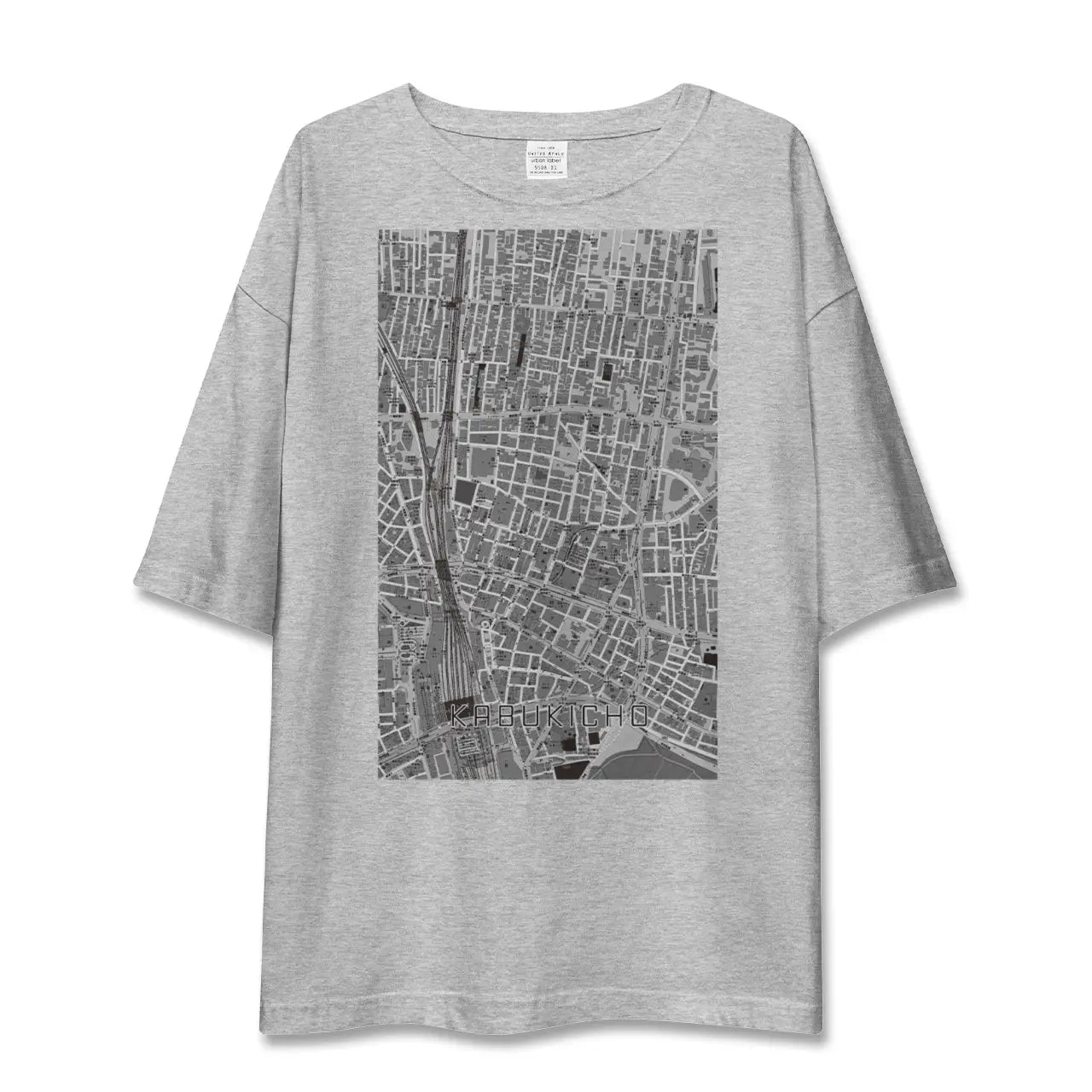 【歌舞伎町(東京都)】地図柄ビッグシルエットTシャツ
