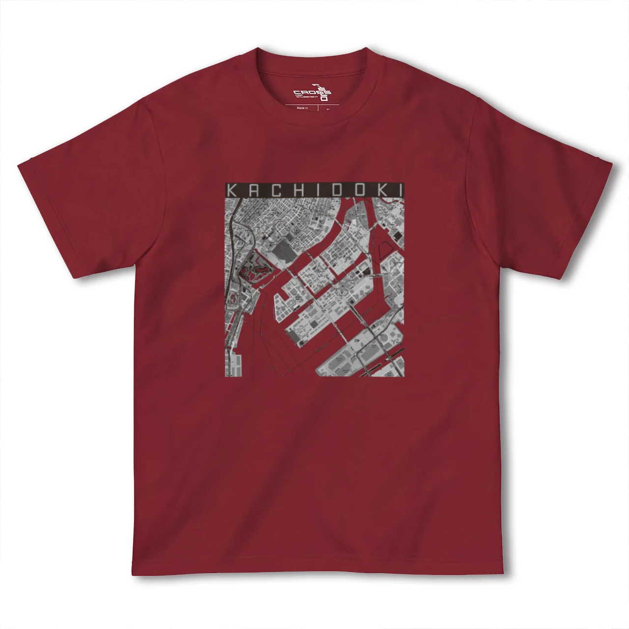 【勝どき(東京都)】地図柄ヘビーウェイトTシャツ