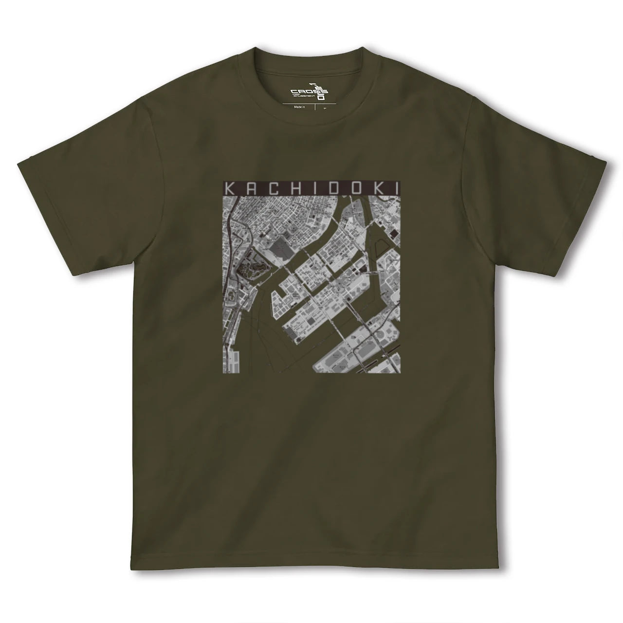 【勝どき(東京都)】地図柄ヘビーウェイトTシャツ