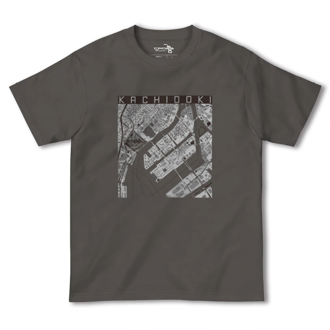 【勝どき(東京都)】地図柄ヘビーウェイトTシャツ