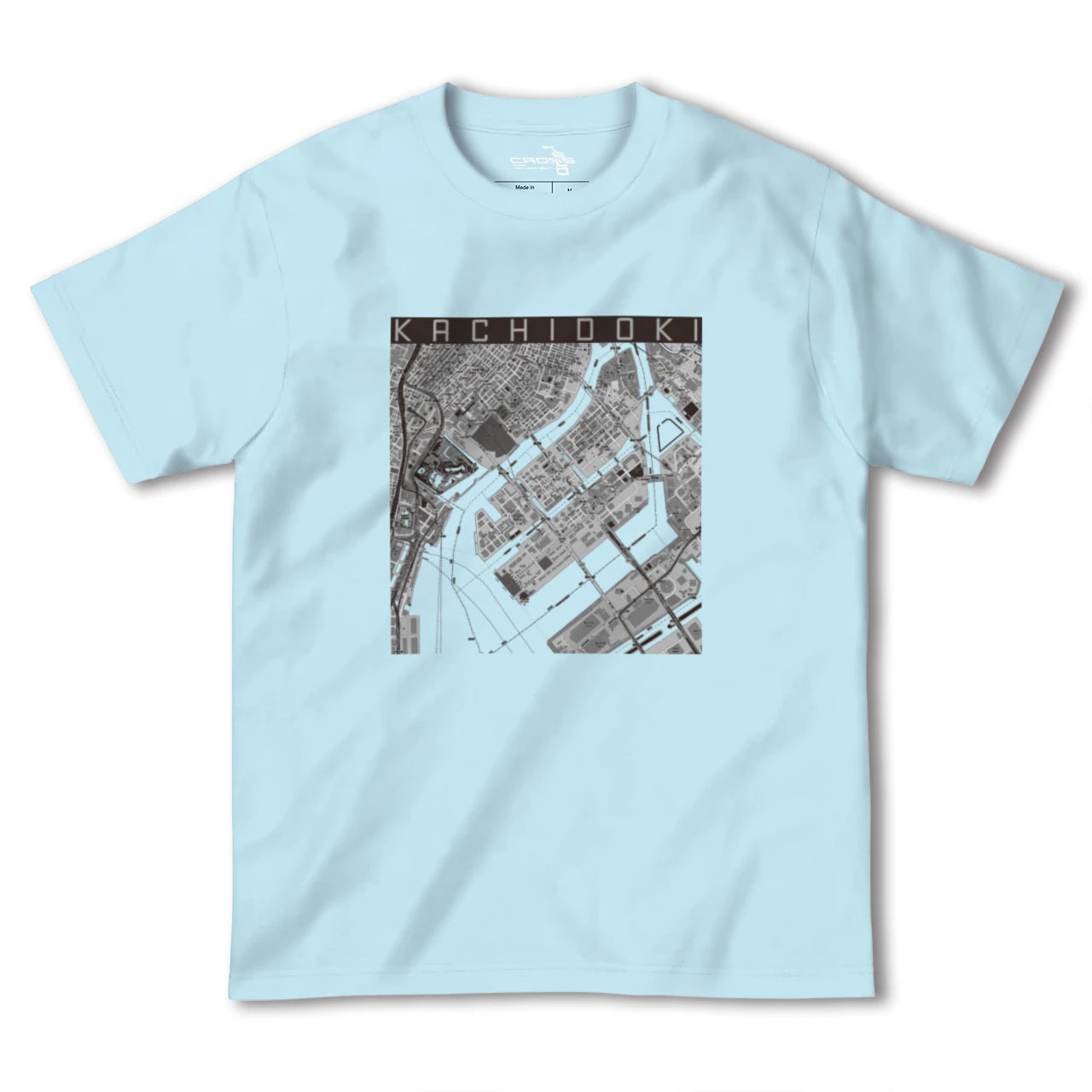 【勝どき(東京都)】地図柄ヘビーウェイトTシャツ