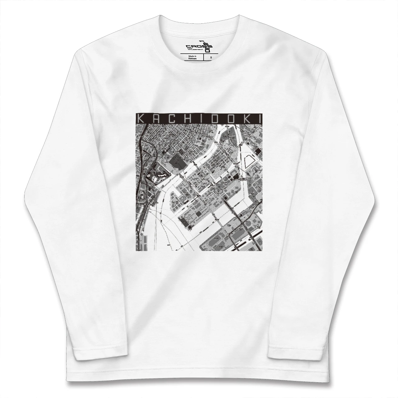 【勝どき(東京都)】地図柄ロングスリーブTシャツ