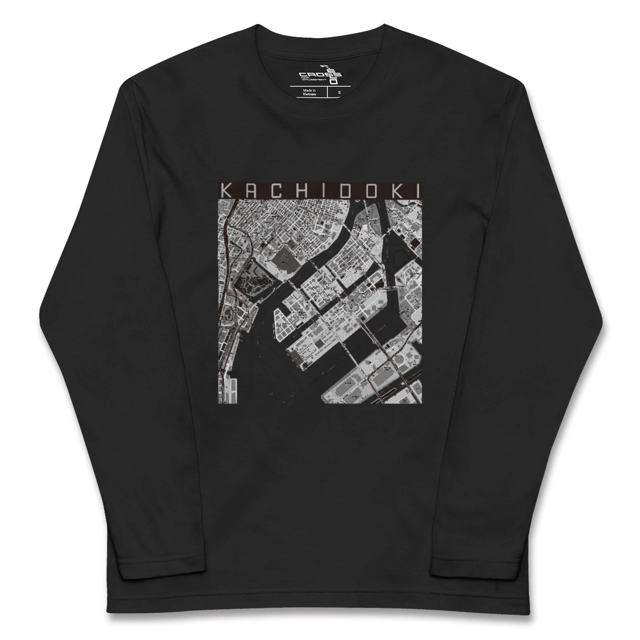 【勝どき(東京都)】地図柄ロングスリーブTシャツ