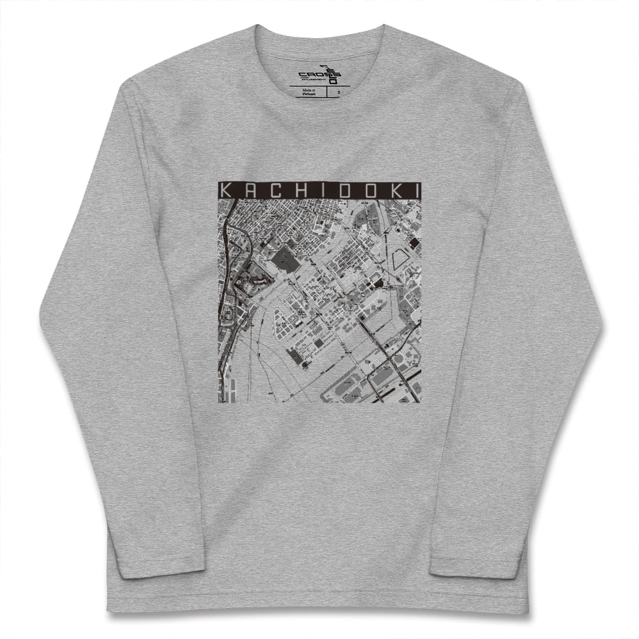 【勝どき(東京都)】地図柄ロングスリーブTシャツ