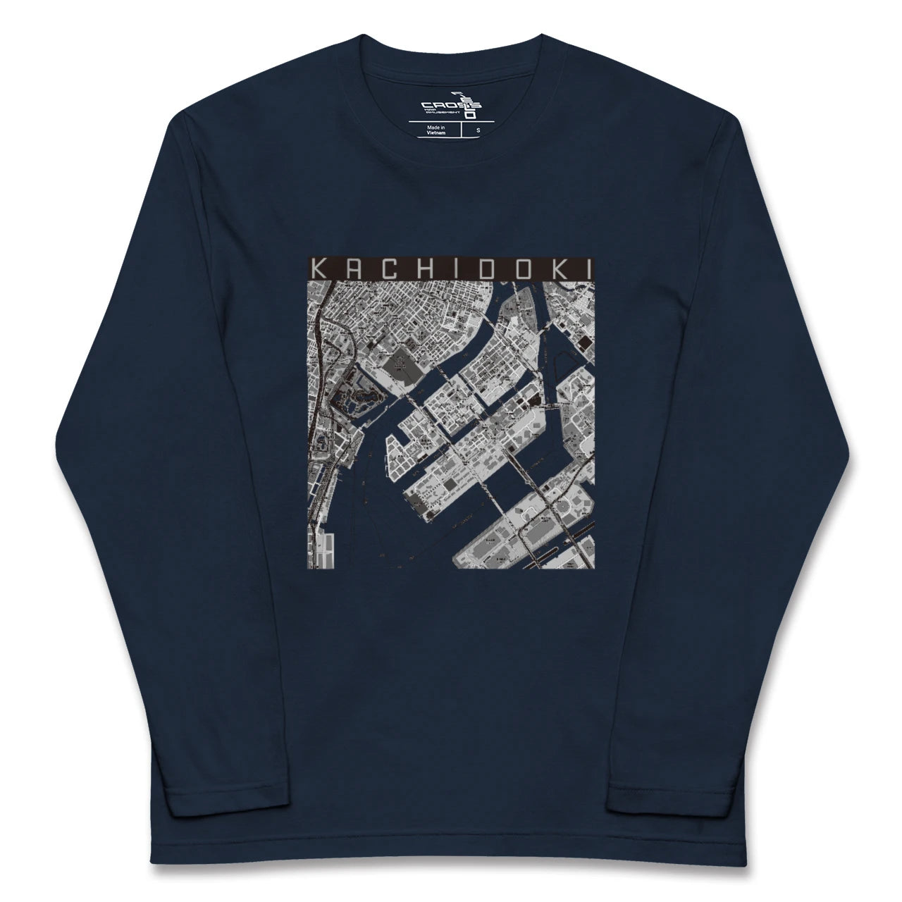 【勝どき(東京都)】地図柄ロングスリーブTシャツ