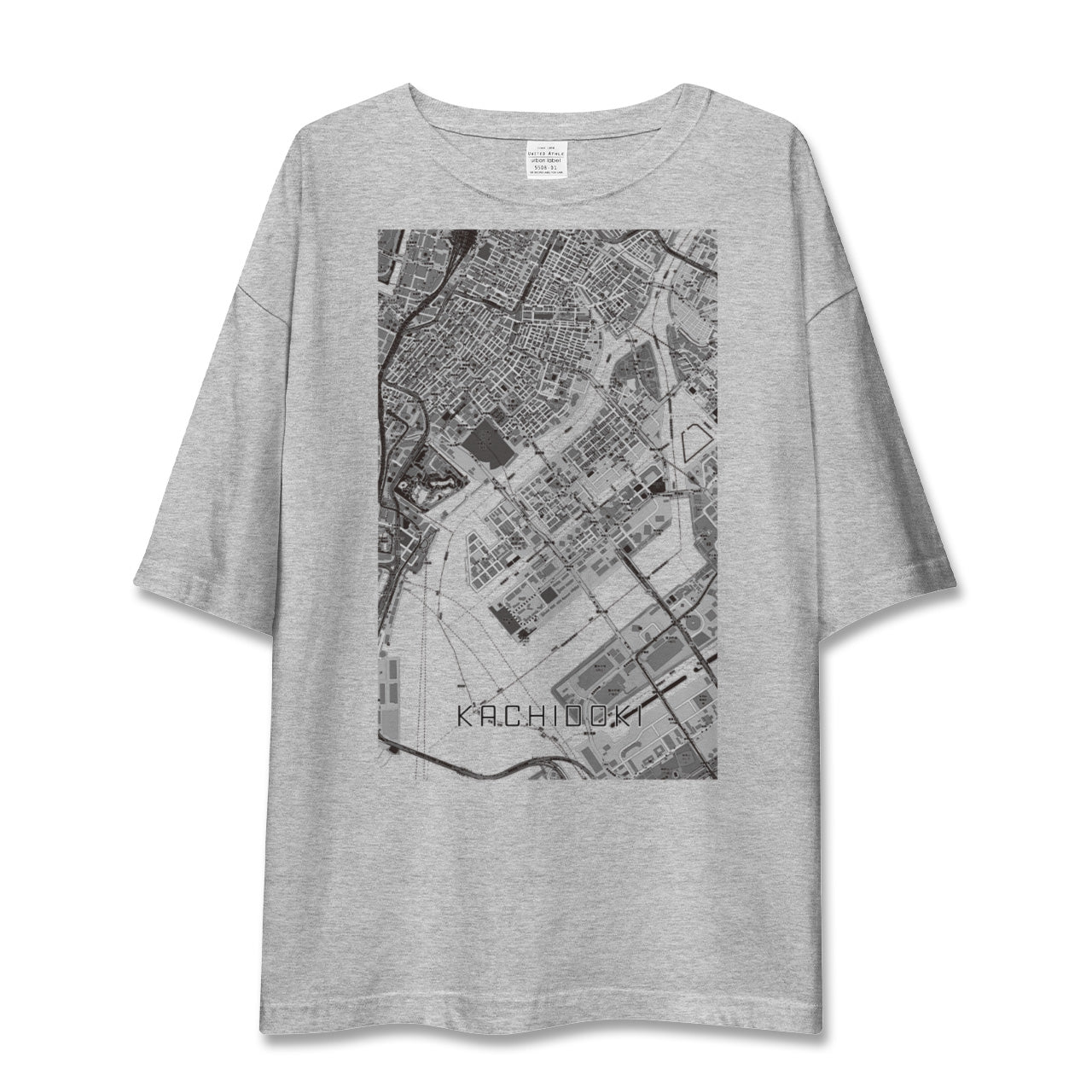 【勝どき(東京都)】地図柄ビッグシルエットTシャツ