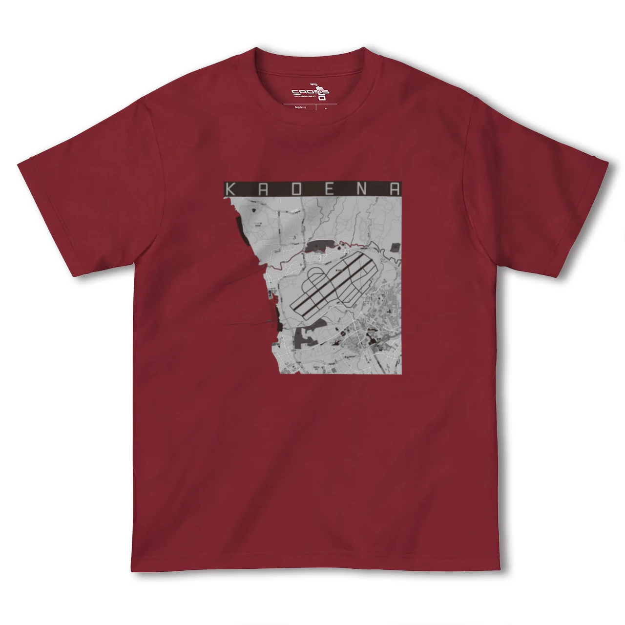 【嘉手納(沖縄県)】地図柄ヘビーウェイトTシャツ