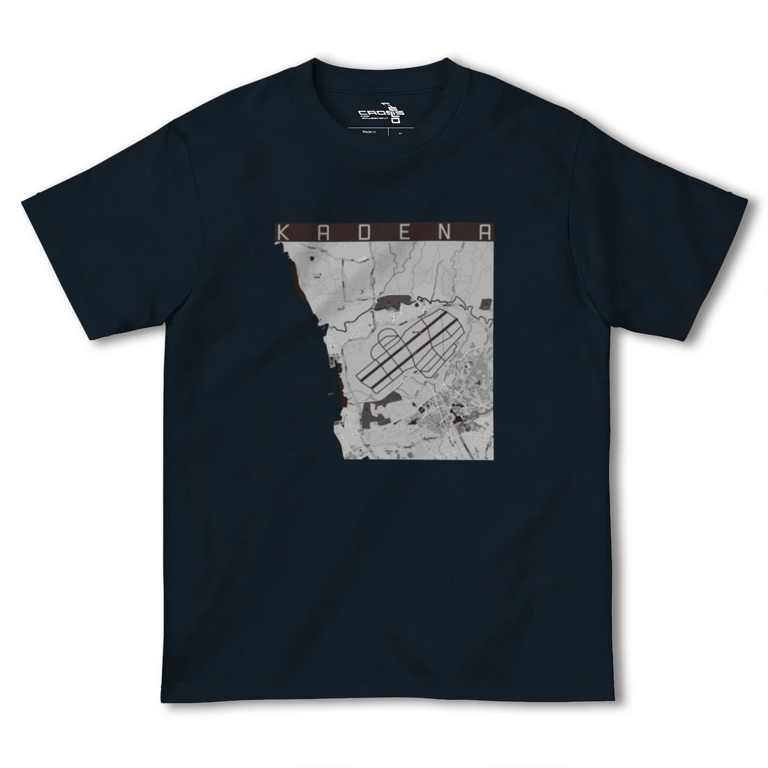 【嘉手納(沖縄県)】地図柄ヘビーウェイトTシャツ