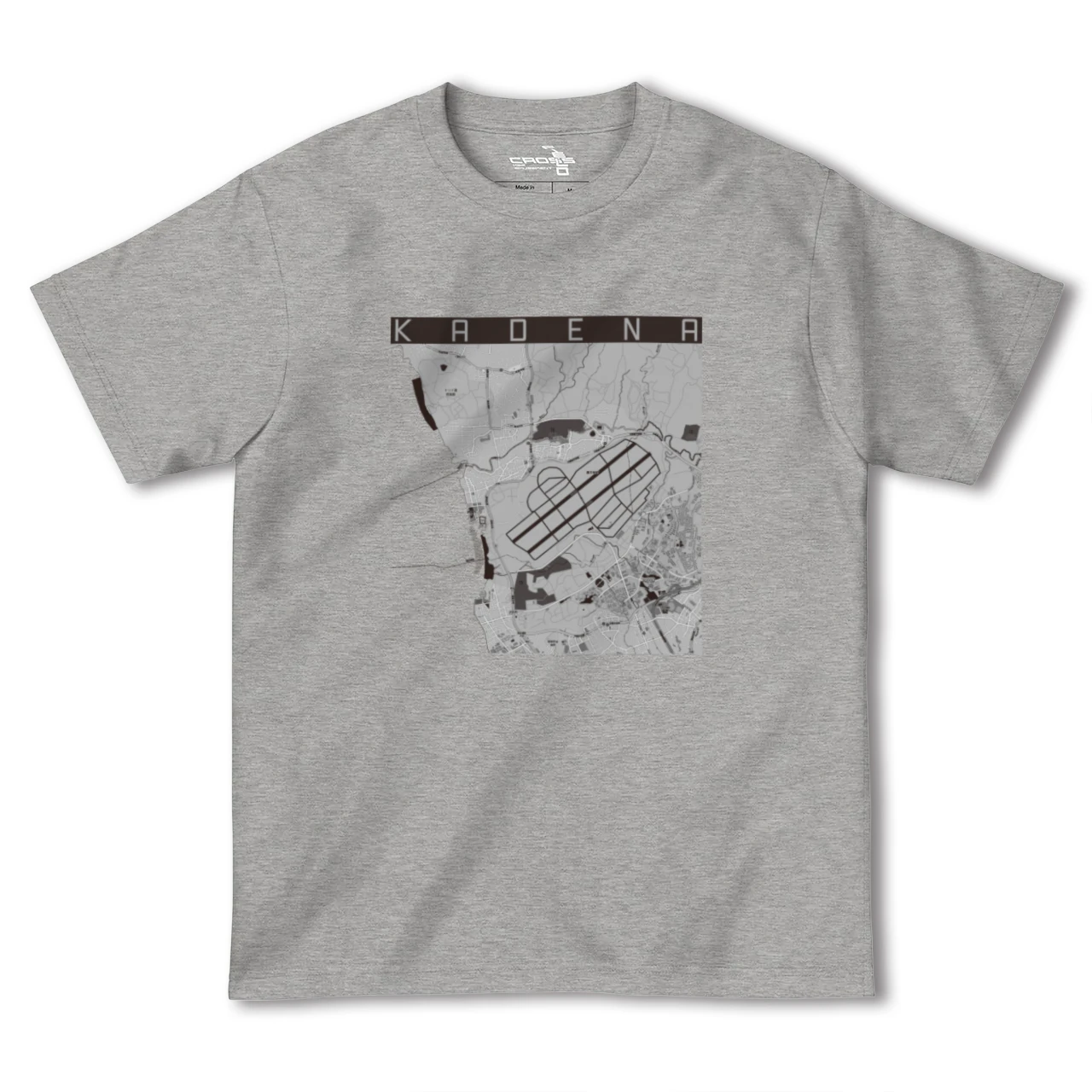 【嘉手納(沖縄県)】地図柄ヘビーウェイトTシャツ
