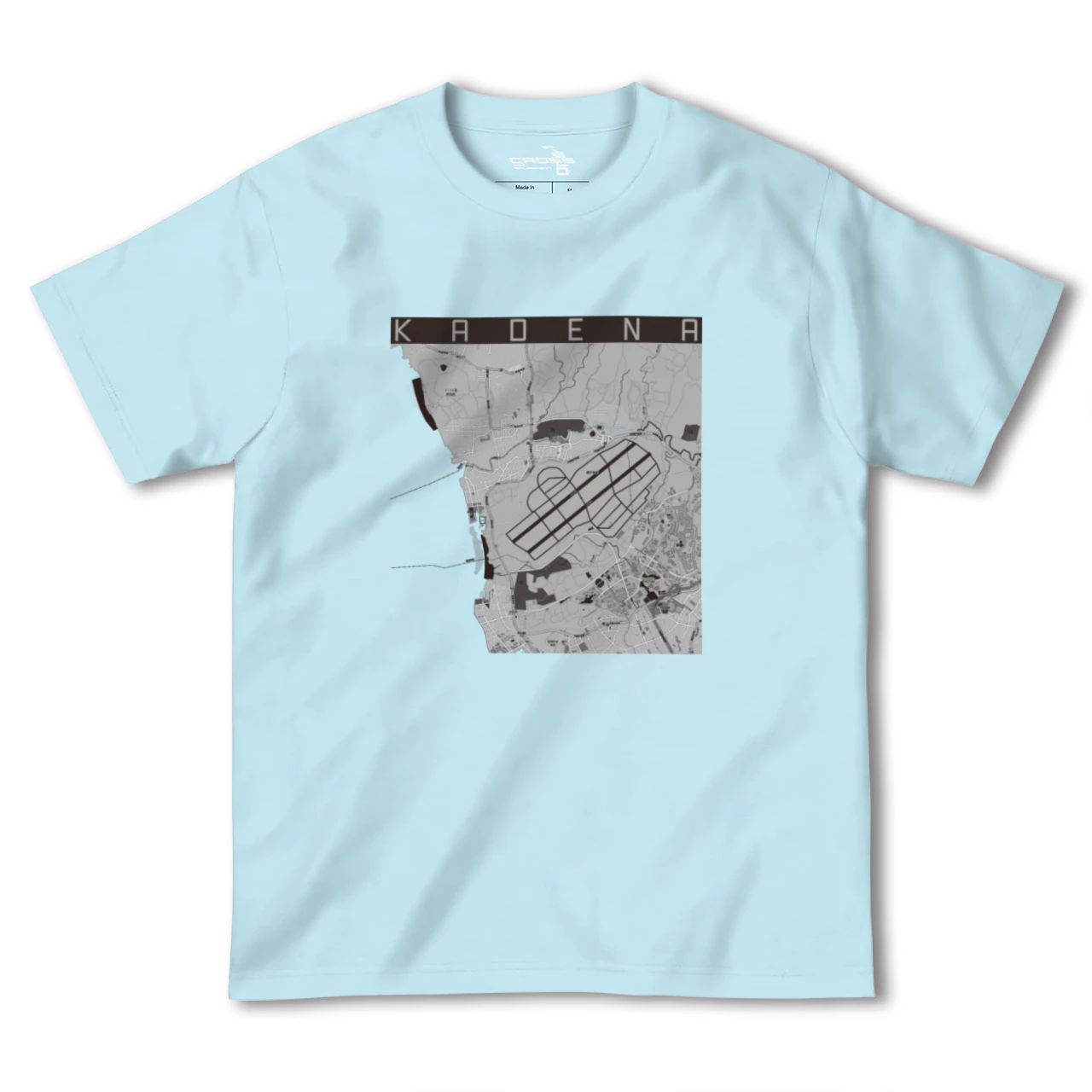 【嘉手納(沖縄県)】地図柄ヘビーウェイトTシャツ