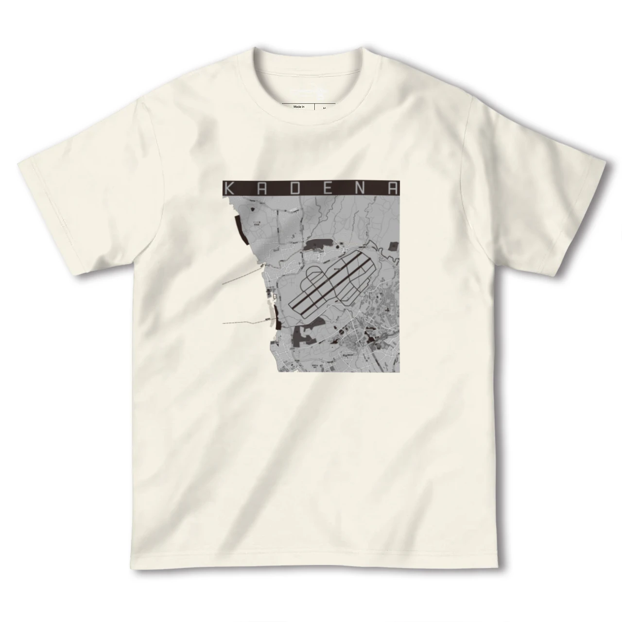 【嘉手納(沖縄県)】地図柄ヘビーウェイトTシャツ