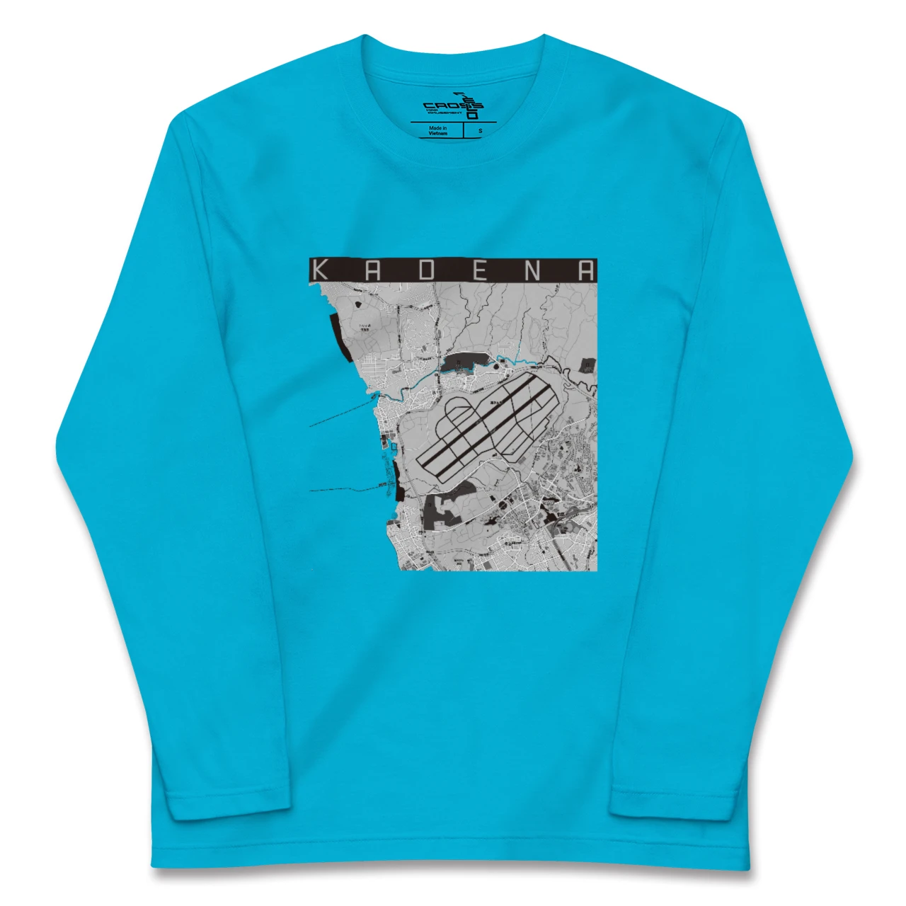 【嘉手納(沖縄県)】地図柄ロングスリーブTシャツ