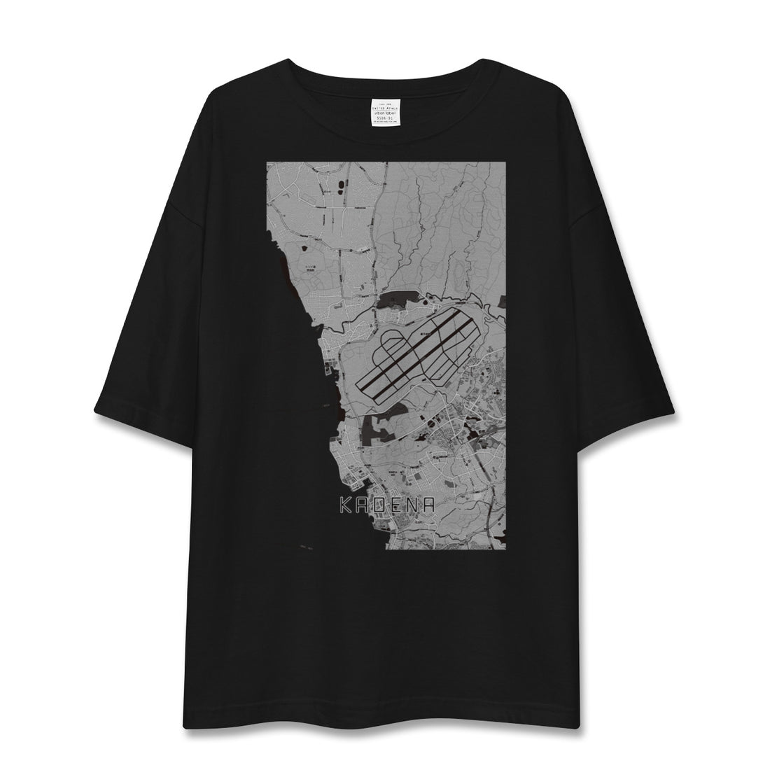 【嘉手納(沖縄県)】地図柄ビッグシルエットTシャツ